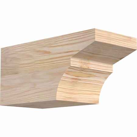 Ekena Millwork Monterey Smooth Rafter Tail, Douglas Fir, 5 1/2"W x 6"H x 12"L RFT06X06X12MON00SDF